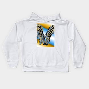 Zebras02 Kids Hoodie